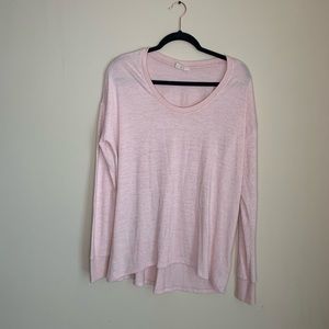 Pink GAP oversized long sleeve shirt